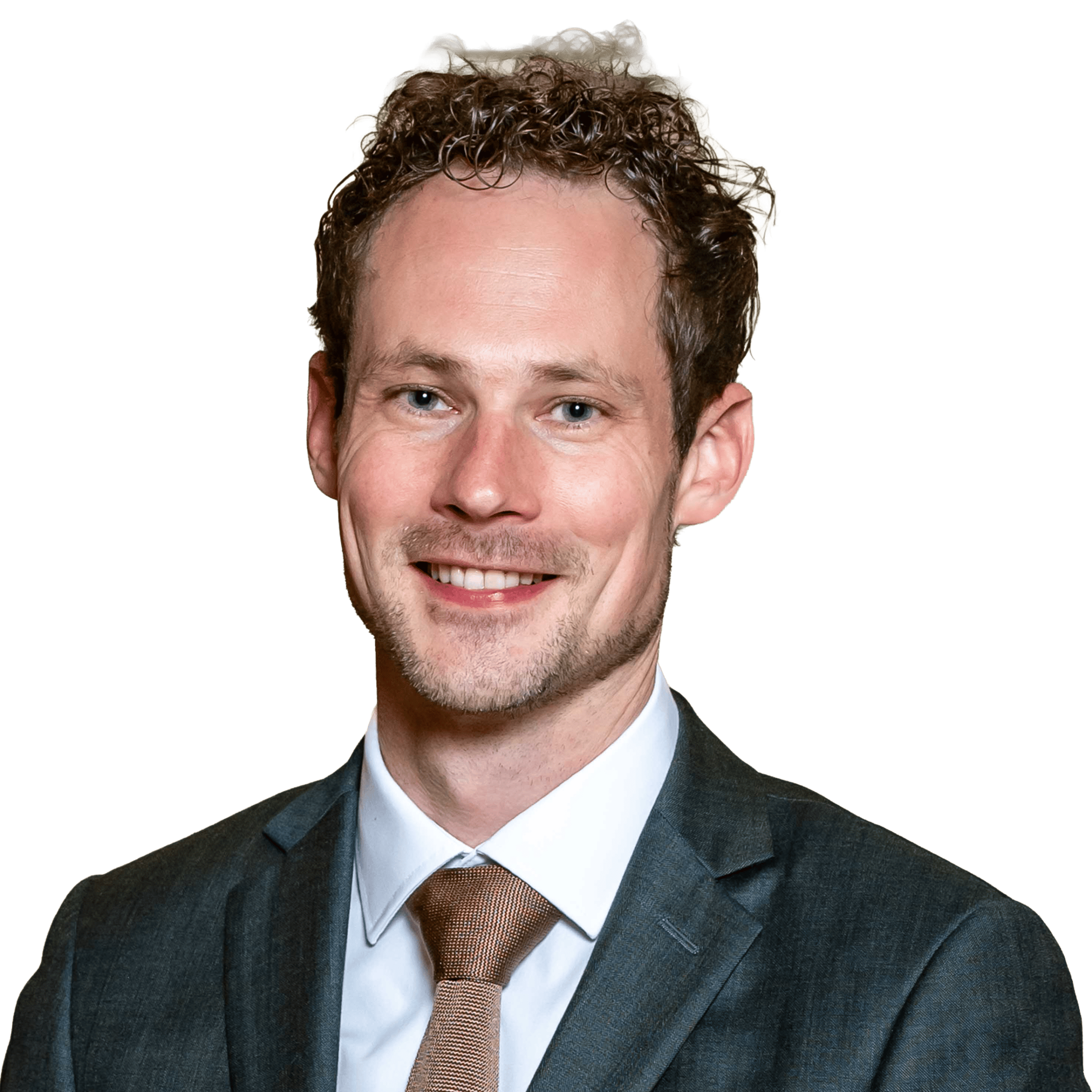 Een portretfoto van Bram Bots van Driel